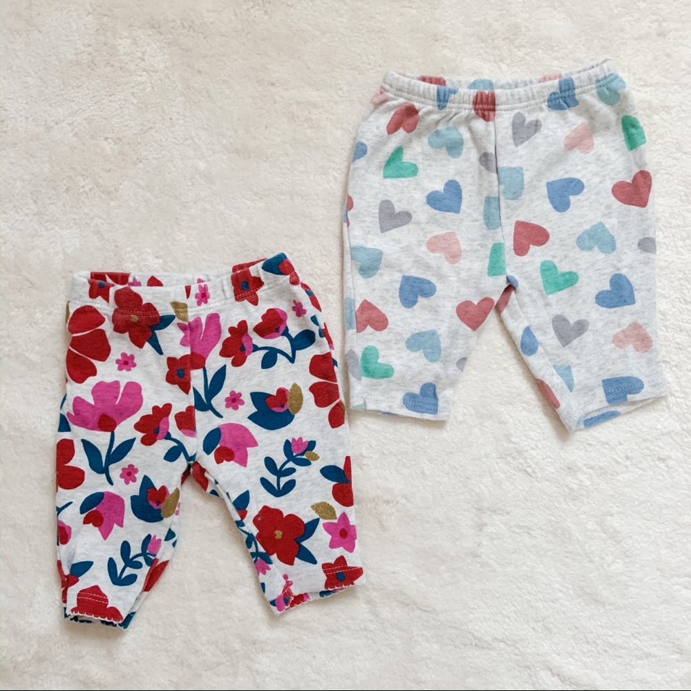 Carter’s Newborn Leggings Bundle of 2